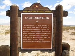 Camp Lordsburg sign